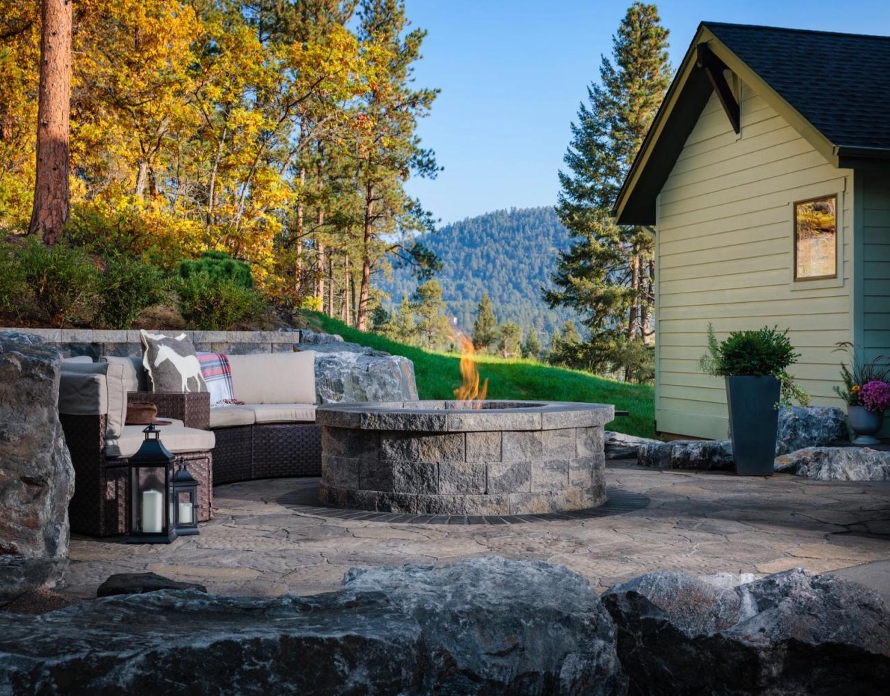 Belgard Mountainside Woodland Retreat Mid-size View