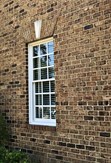 Old Irvington brown facebrick pine hall