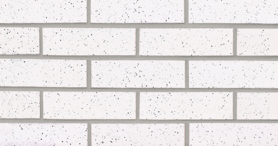 oyster white with speck glazed brick