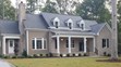 French Manor gray facebrick pine hall