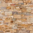 Vintage Gold Tailored Ledgestone Swatch - Compact view of Vintage Gold ledgestone.