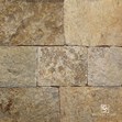 Colonial Tan Square and Rectangle Swatch - Compact view of Colonial Tan stone swatch.