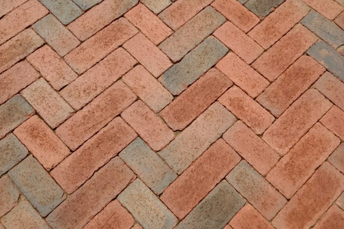 rumbled full range red clay brick paver pine hall