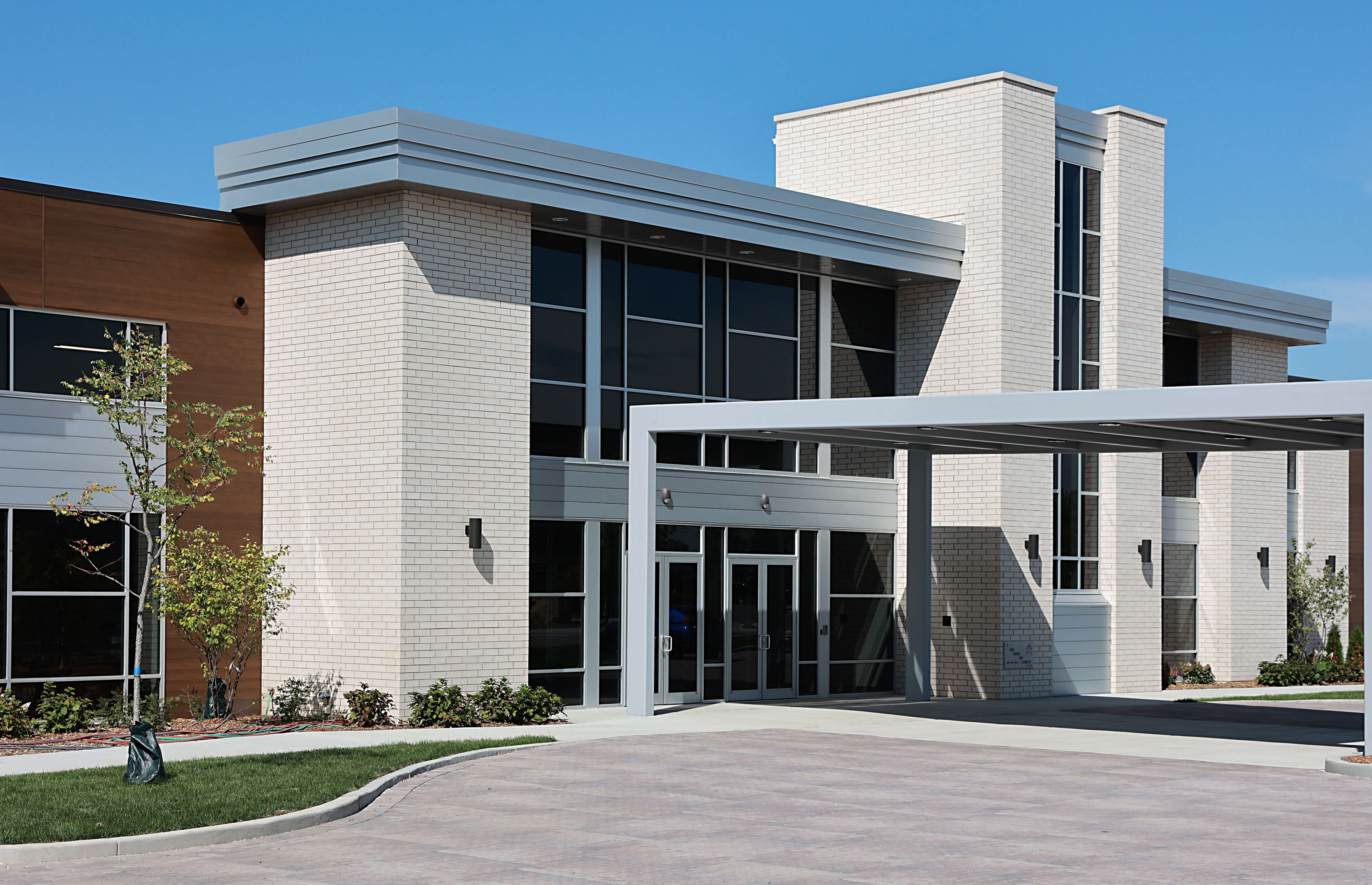 white brick architectural feature in our new project spotlight