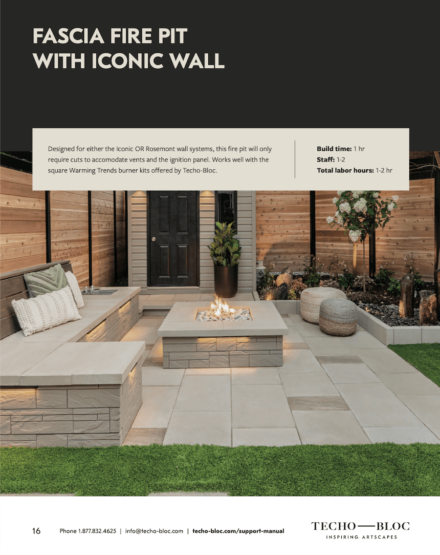 Techo Bloc Fire Features Plans and Guides