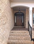 French Manor gray facebrick pine hall