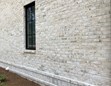 Chesapeake Pearl white brick pine hall