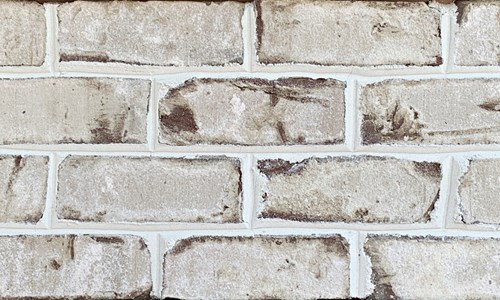 Oyster Pearl white brick pine hall facebrick