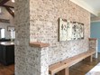 Oyster Pearl white brick pine hall facebrick