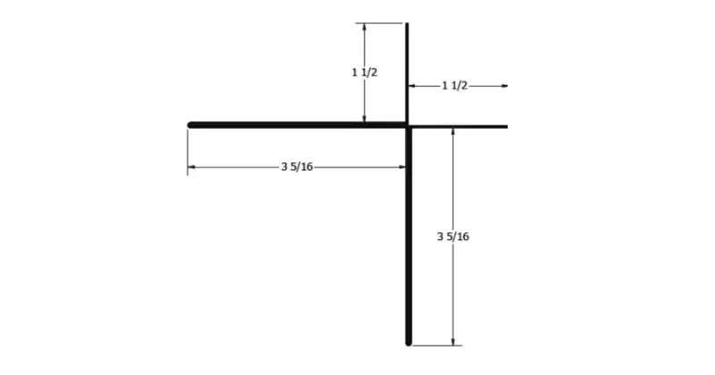 Inwards External Corner Trim