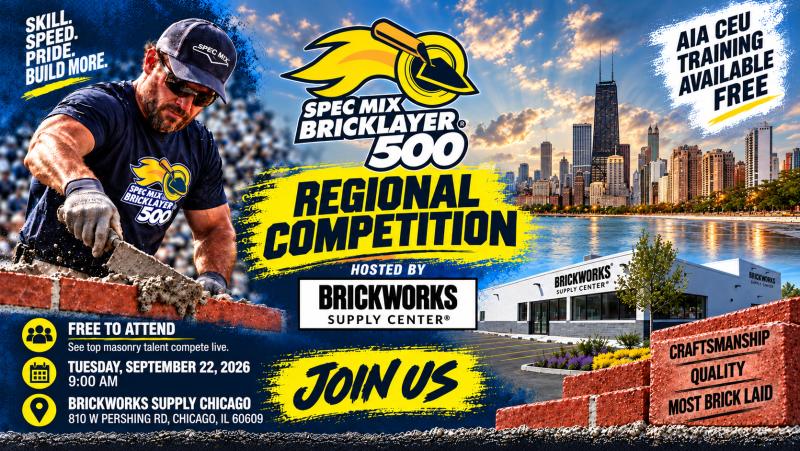 SPEC MIX BRICKLAYER 500® Regional Competition