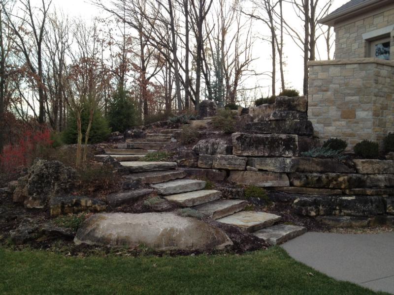Weathered Limestone Irregular Step