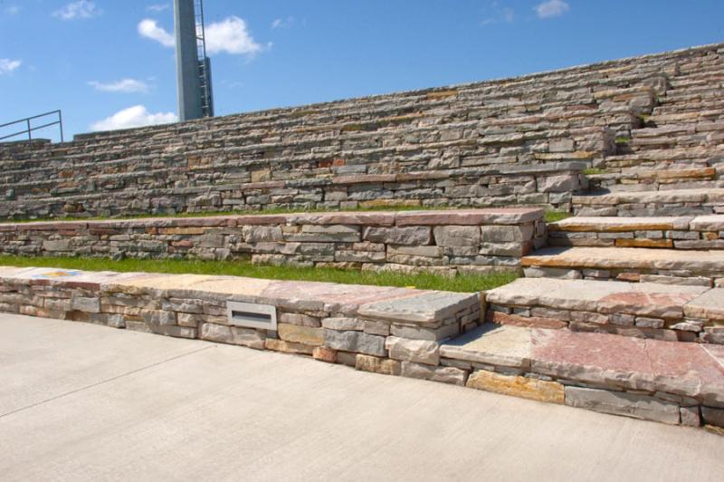 Stone stadium seating