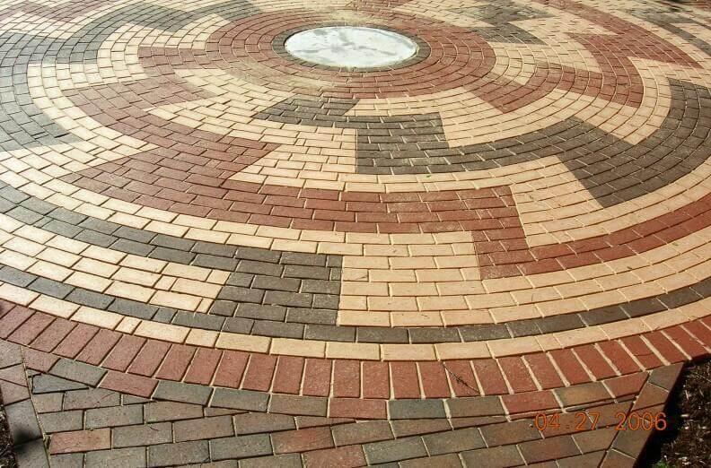 Buff Red Dark Accent Pattern Brick