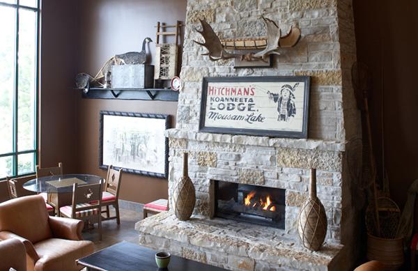 Stone Fireplace Product Feature