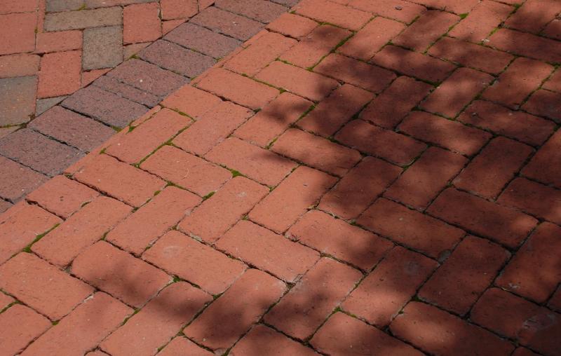 Rumbled Red pine hall brick clay paver red