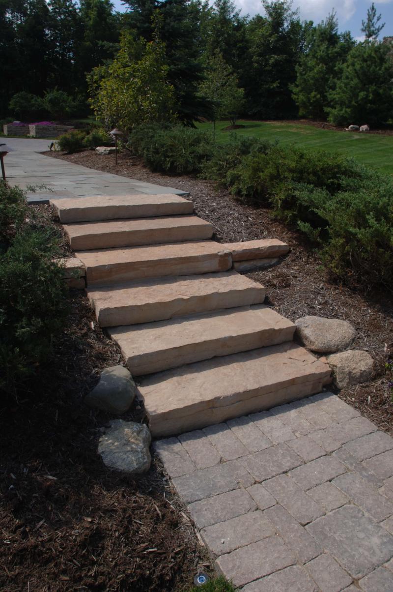 Eden Empire Snapped Steps - Compact view of Eden Empire Snapped Steps stone.