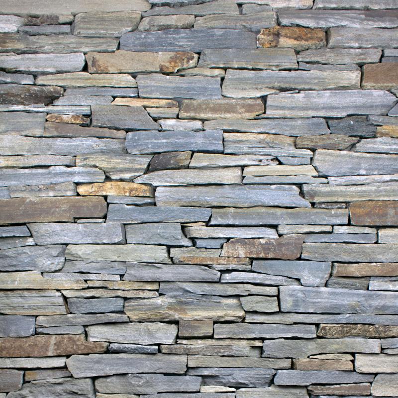 Silver Patina Ledgestone - Compact view of Silver Patina ledgestone.