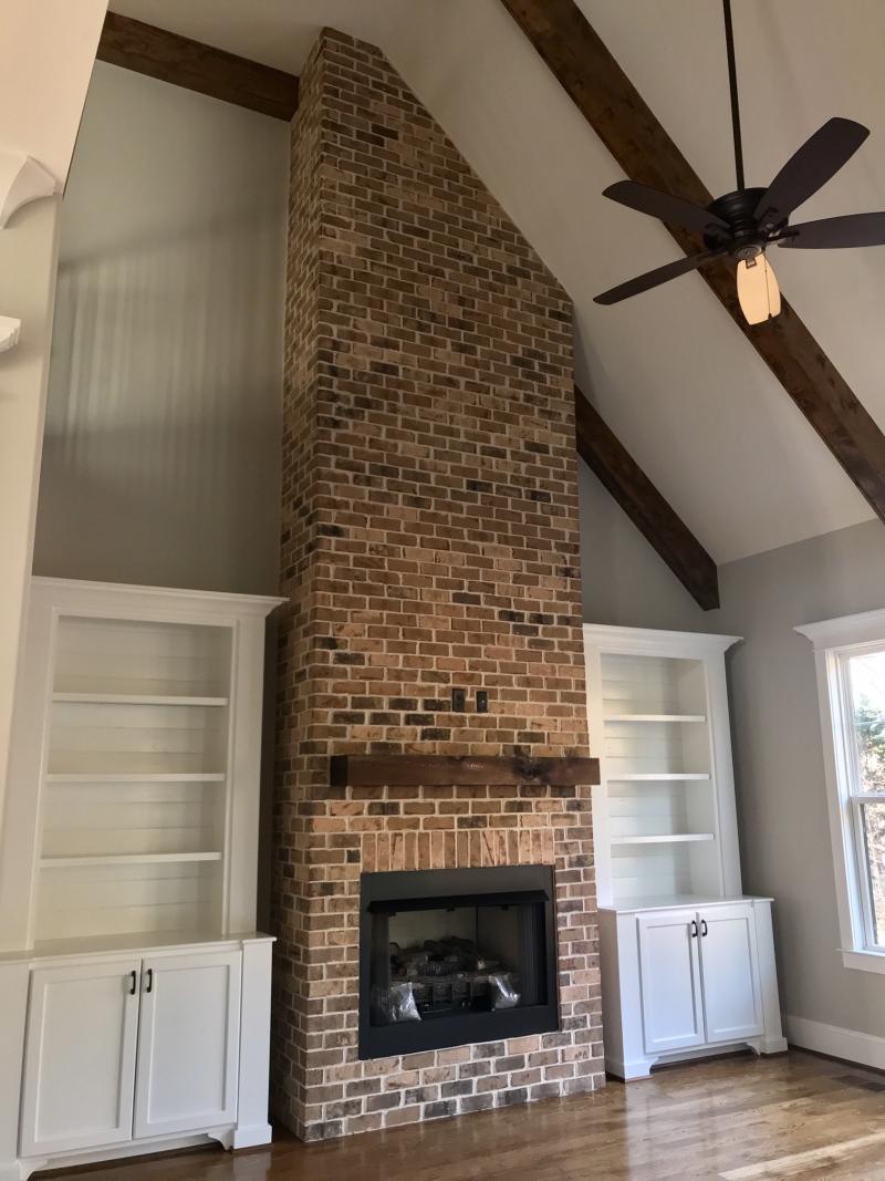 Old Irvington brown facebrick pine hall