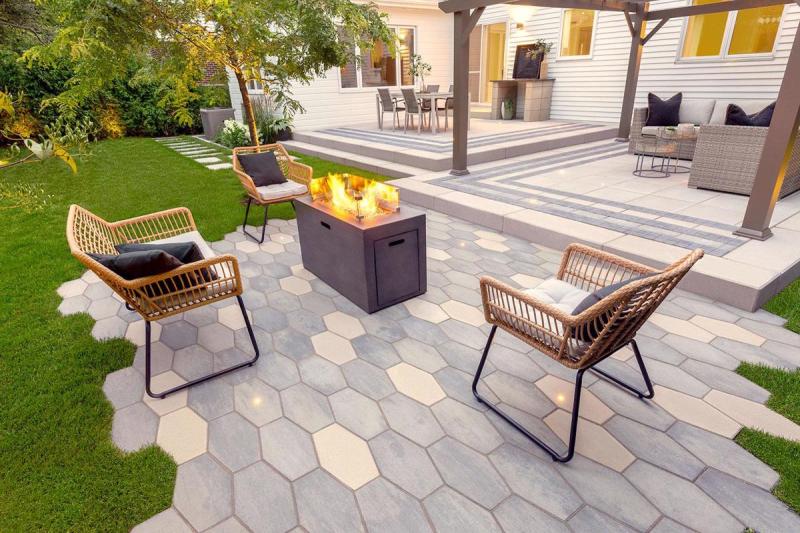 Hexa Patio Paver Slabs for Outdoor Spaces