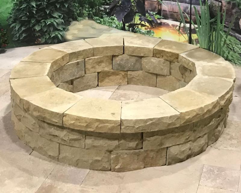 Fischer Honey Brook Buff Firepit Stone
