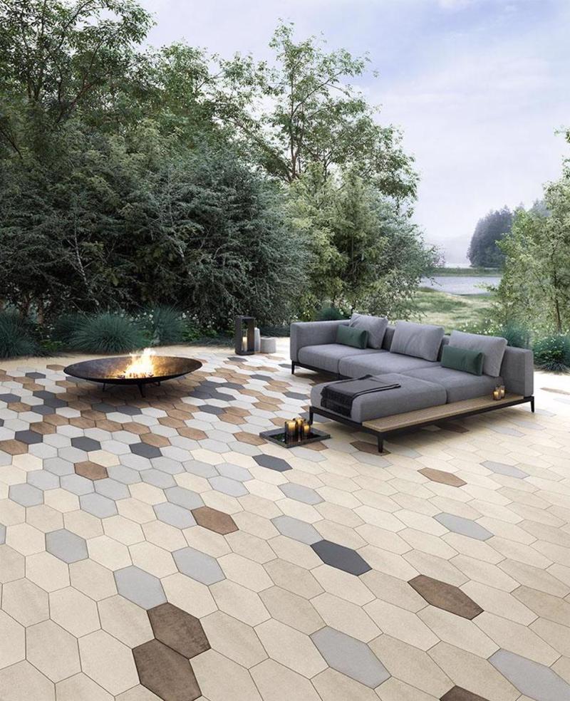 Hexa Dalle de Patio Slabs for Patios