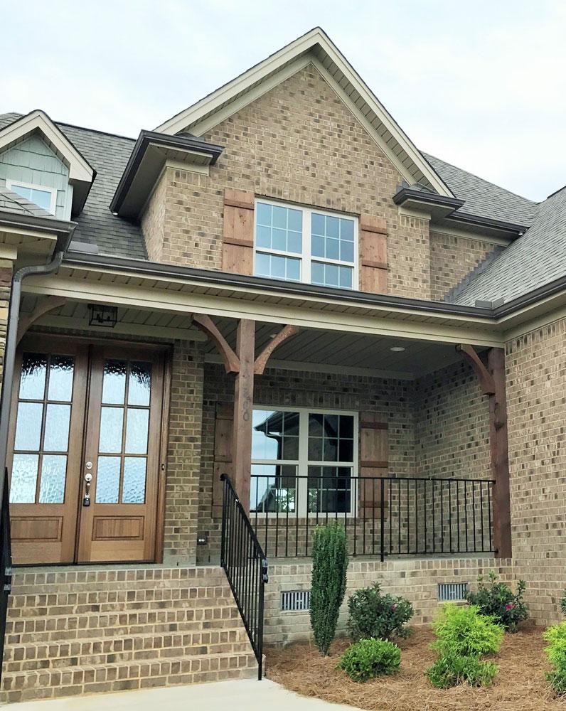 Millstone brown facebrick pine hall