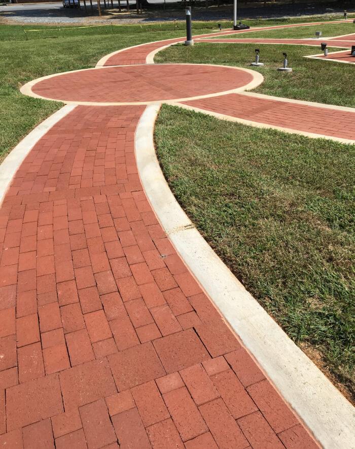 Paver Path with Various Shapes