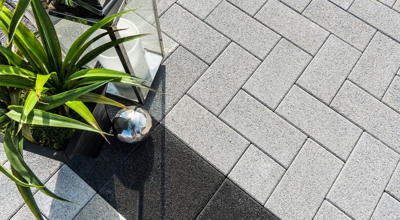 Series Ice Grey Driveway Paver Compact View