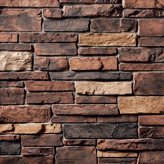 Country Ledgestone Red Rock Compact View
