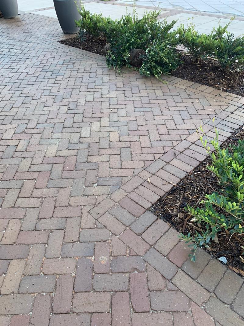 Rumbled Cocoa pine hall brick clay paver 