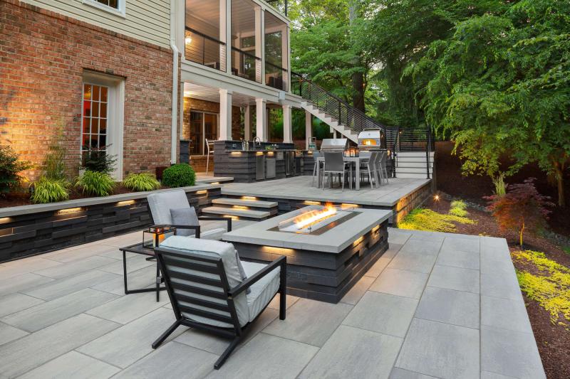 Techo-Bloc Graphix Wall Onyx Black Compact View