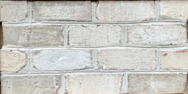 Chesapeake Pearl white brick pine hall