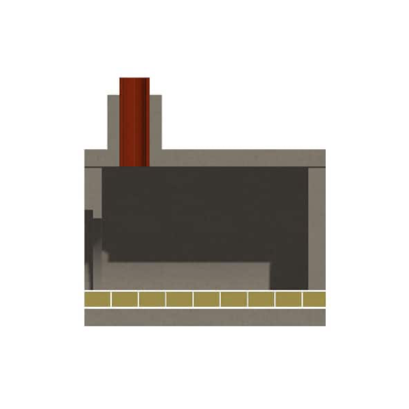Amerigo Pizza Oven Section Cut