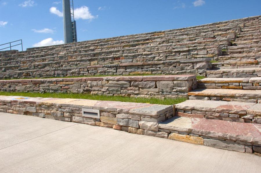 Stone stadium seating