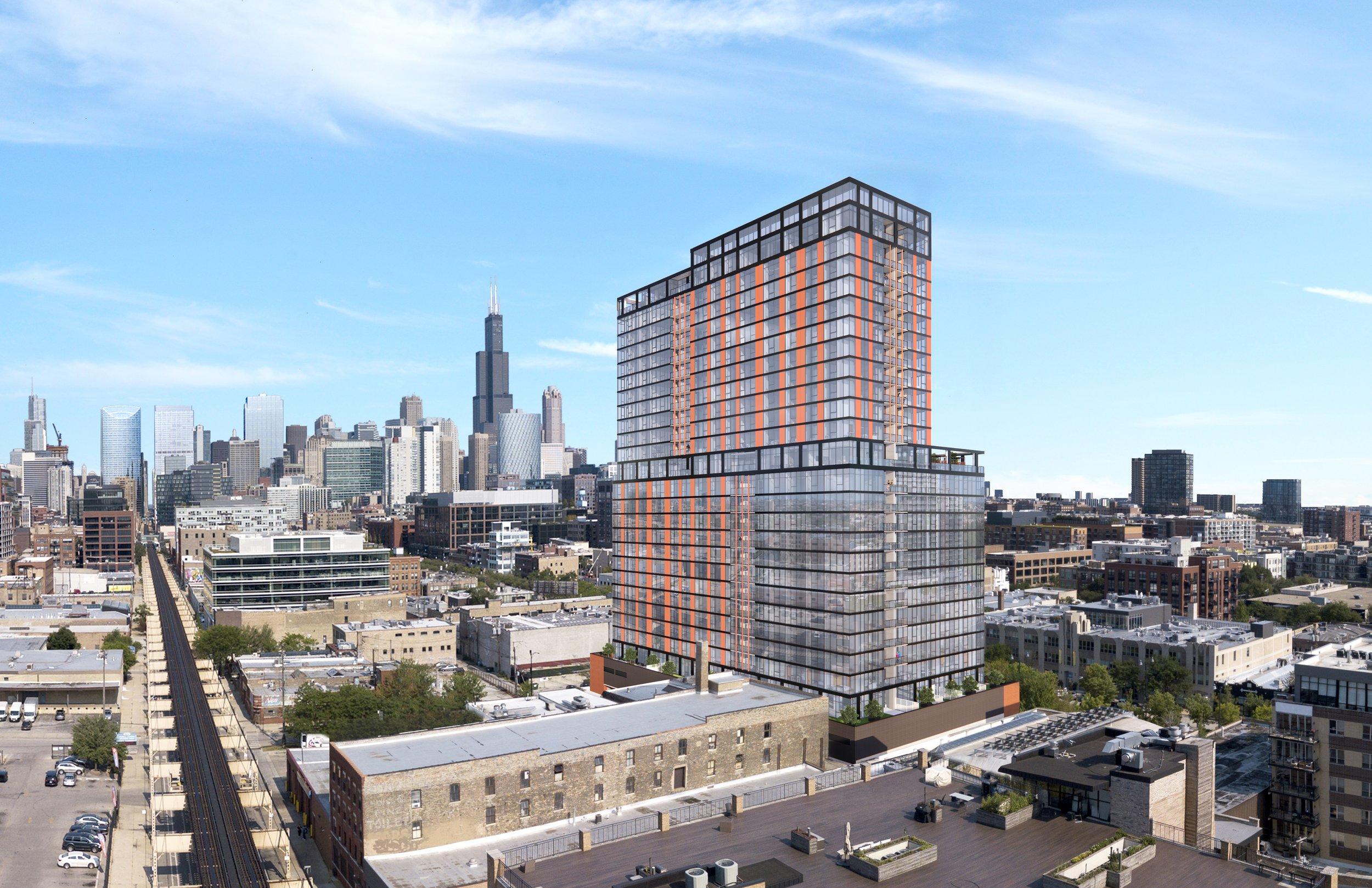 North Elizabeth Street Building Rendering