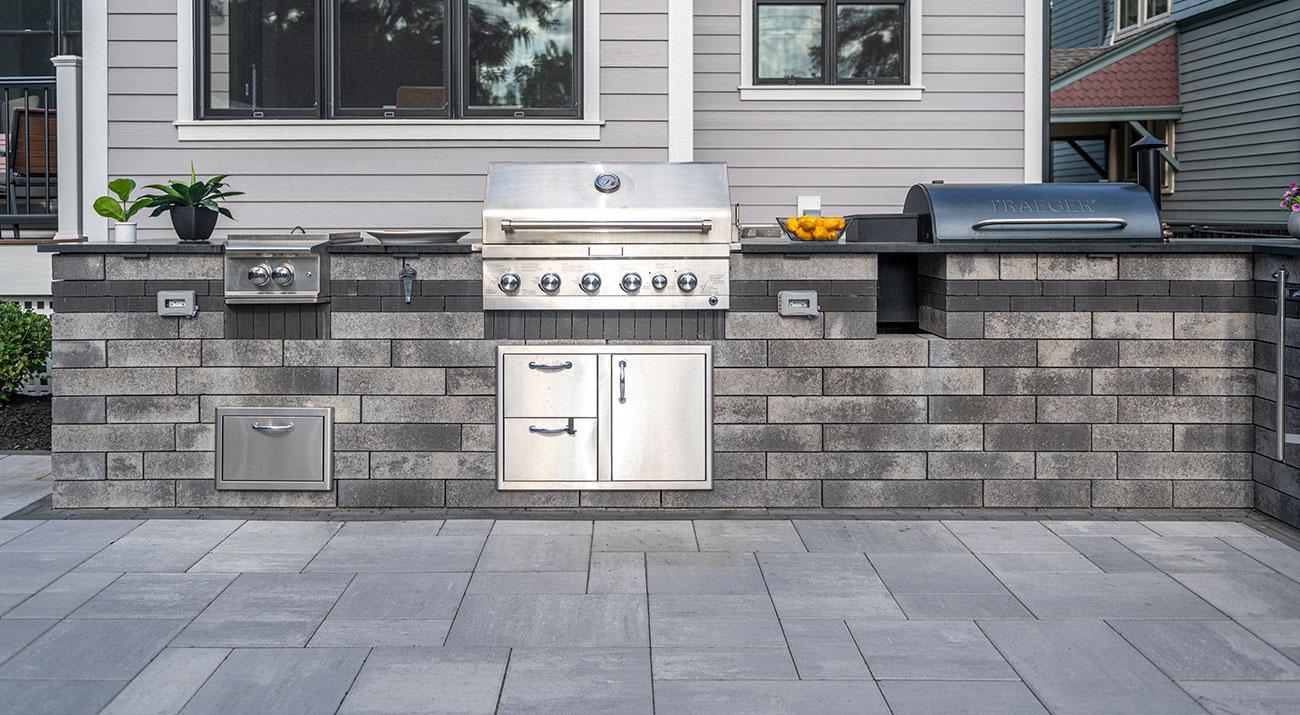 Unilock Lineo Dimensional Stone for Contemporary Outdoor Design