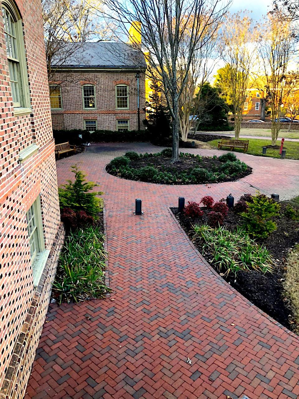 rumbled full range red clay brick paver pine hall
