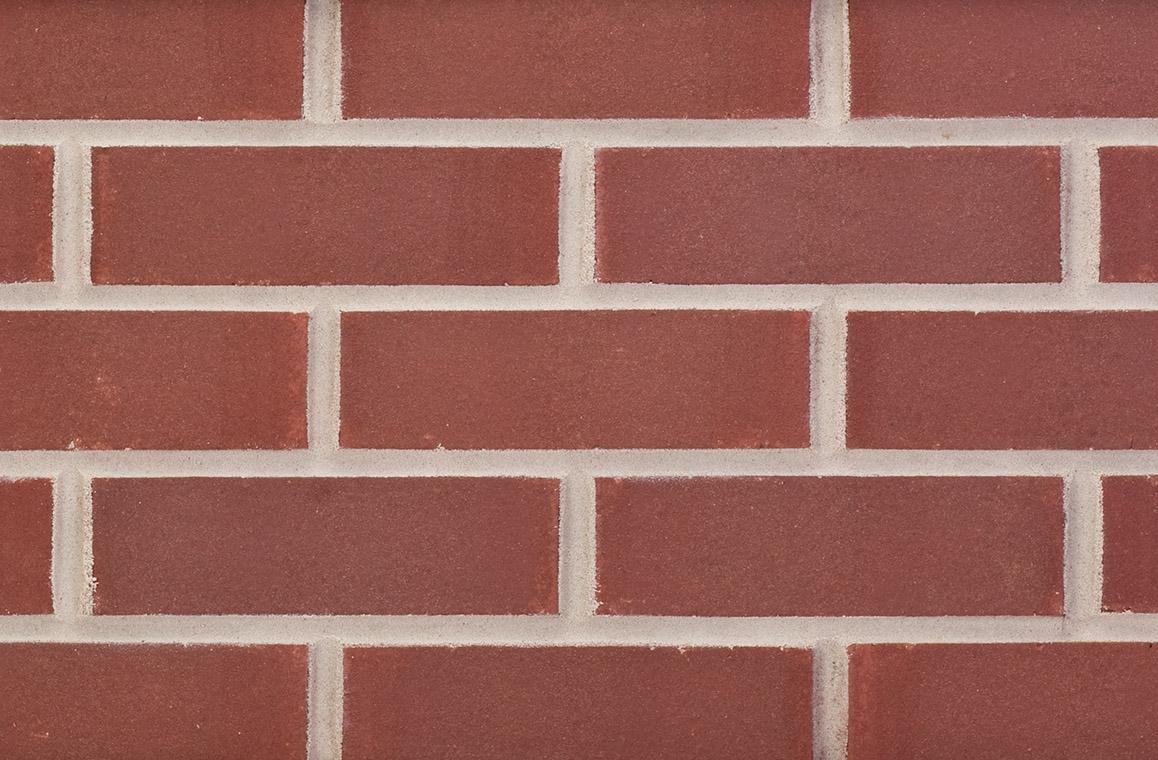 Cranberry Red Extruded Brick - Small view of Cranberry Red extruded brick.