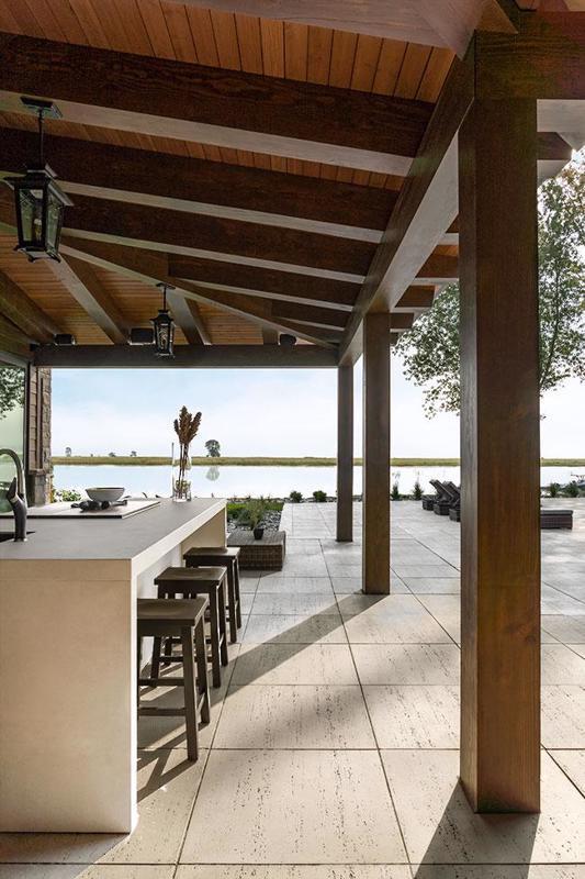 Patio Paver Slabs by Techo-Bloc - Travertina Raw paver slabs for patios by Techo-Bloc.