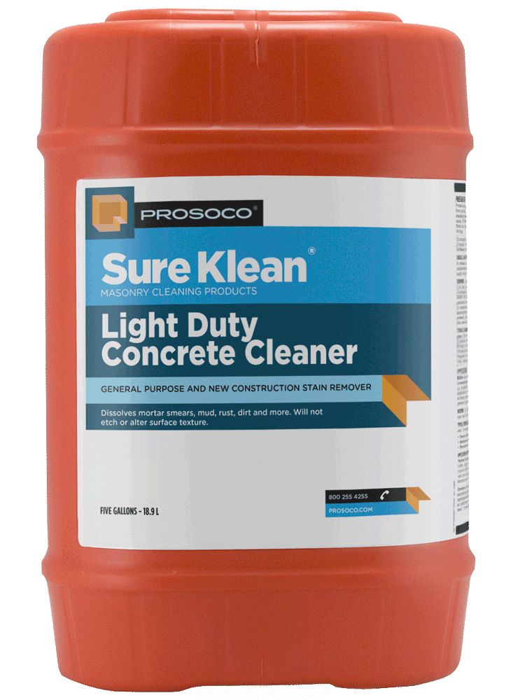 Light Duty Concrete Cleaner 5 Gallon - Compact view of Light Duty Concrete Cleaner, 5-gallon.
