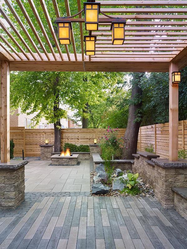 Techo-Bloc Prescott Fire Pit - Compact view of Prescott fire pit.