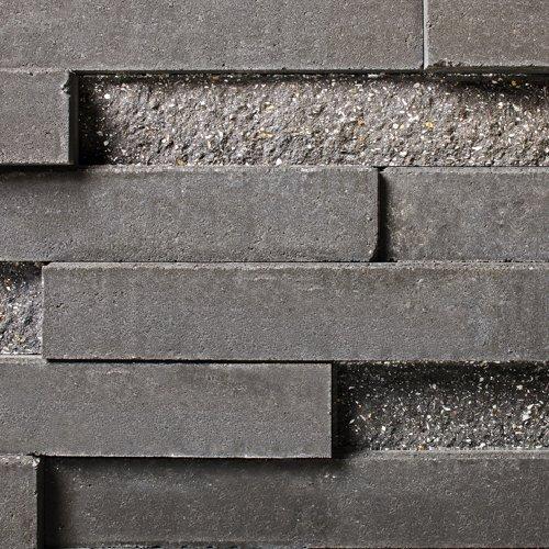 Techo-Bloc Graphix Wall in Onyx Black