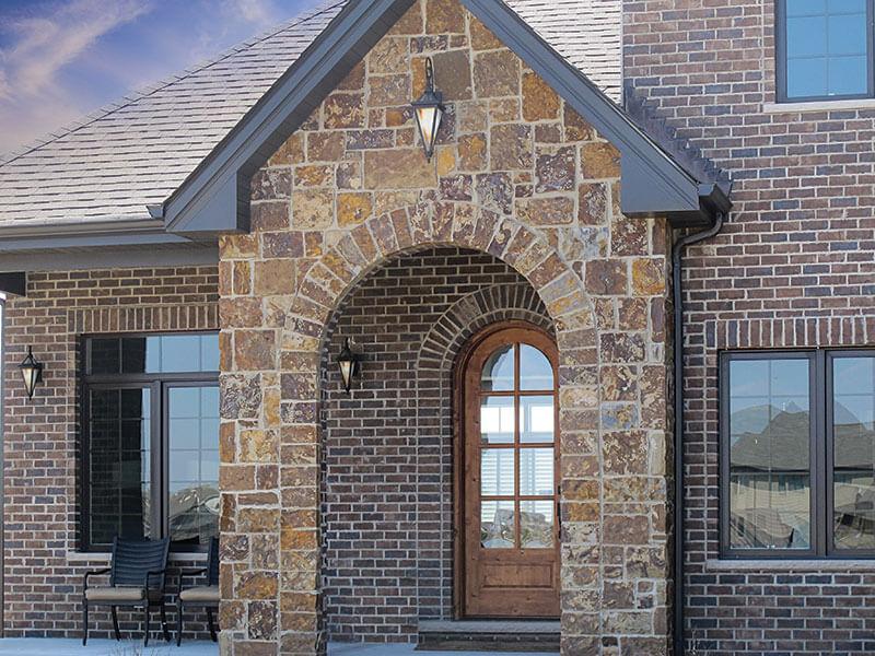 Semco Willowbrook Brown Castlerock Stone for Exterior Applications
