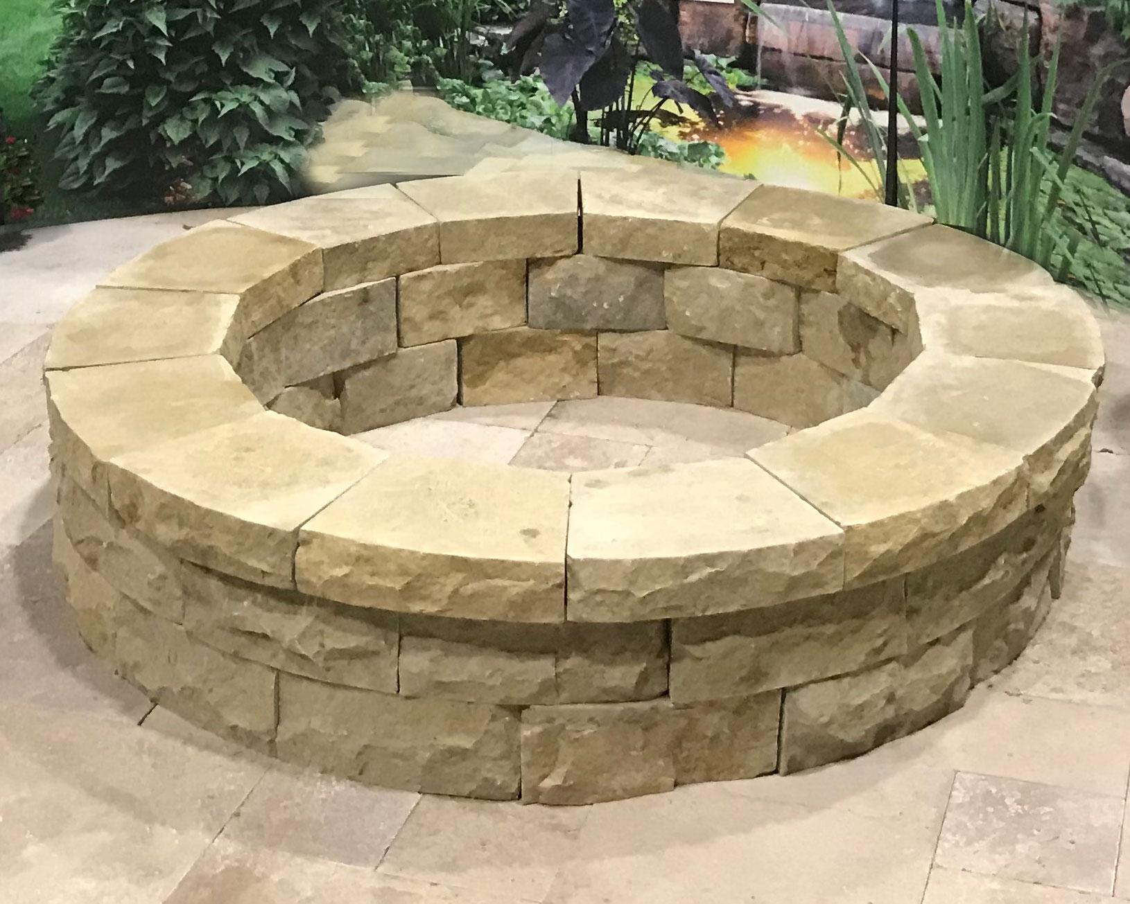 Fischer Honey Brook Buff Firepit Stone