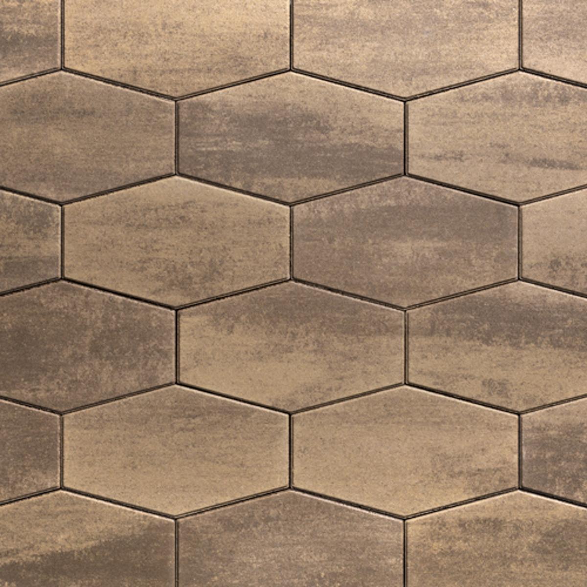 Hexa Paver in Chestnut Brown