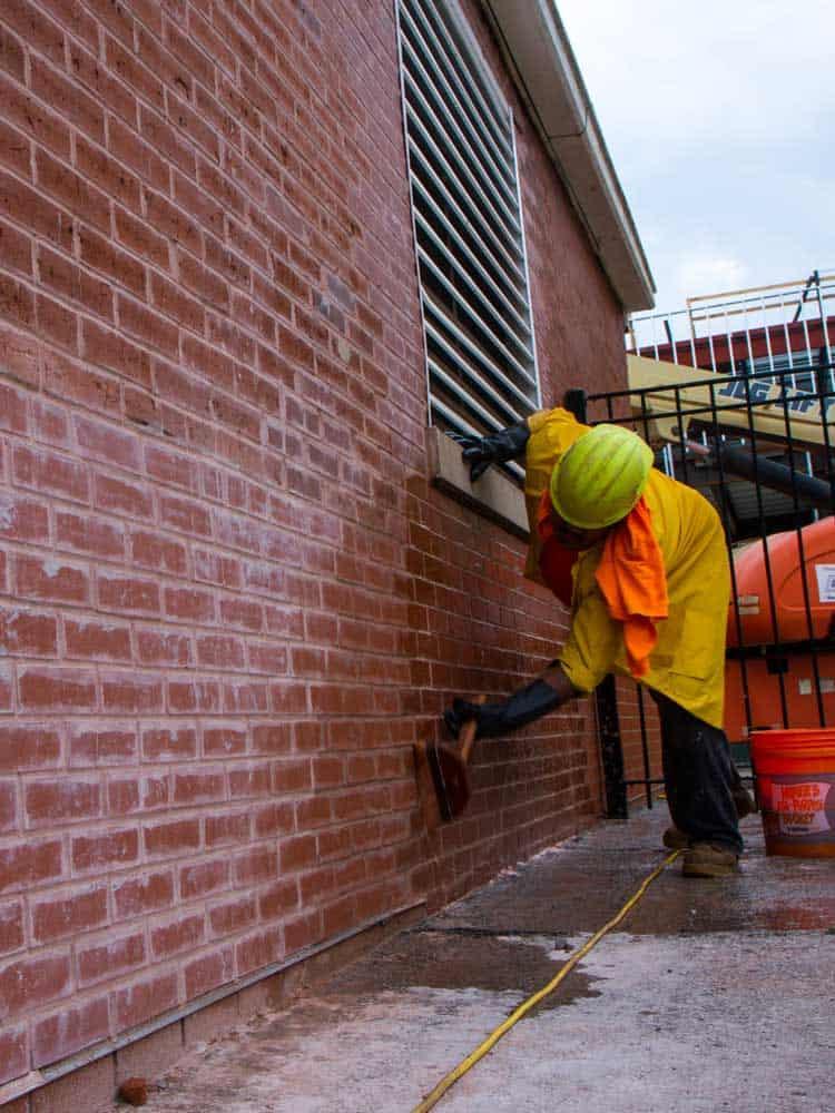 Sure Klean 600 Red Brick Application
