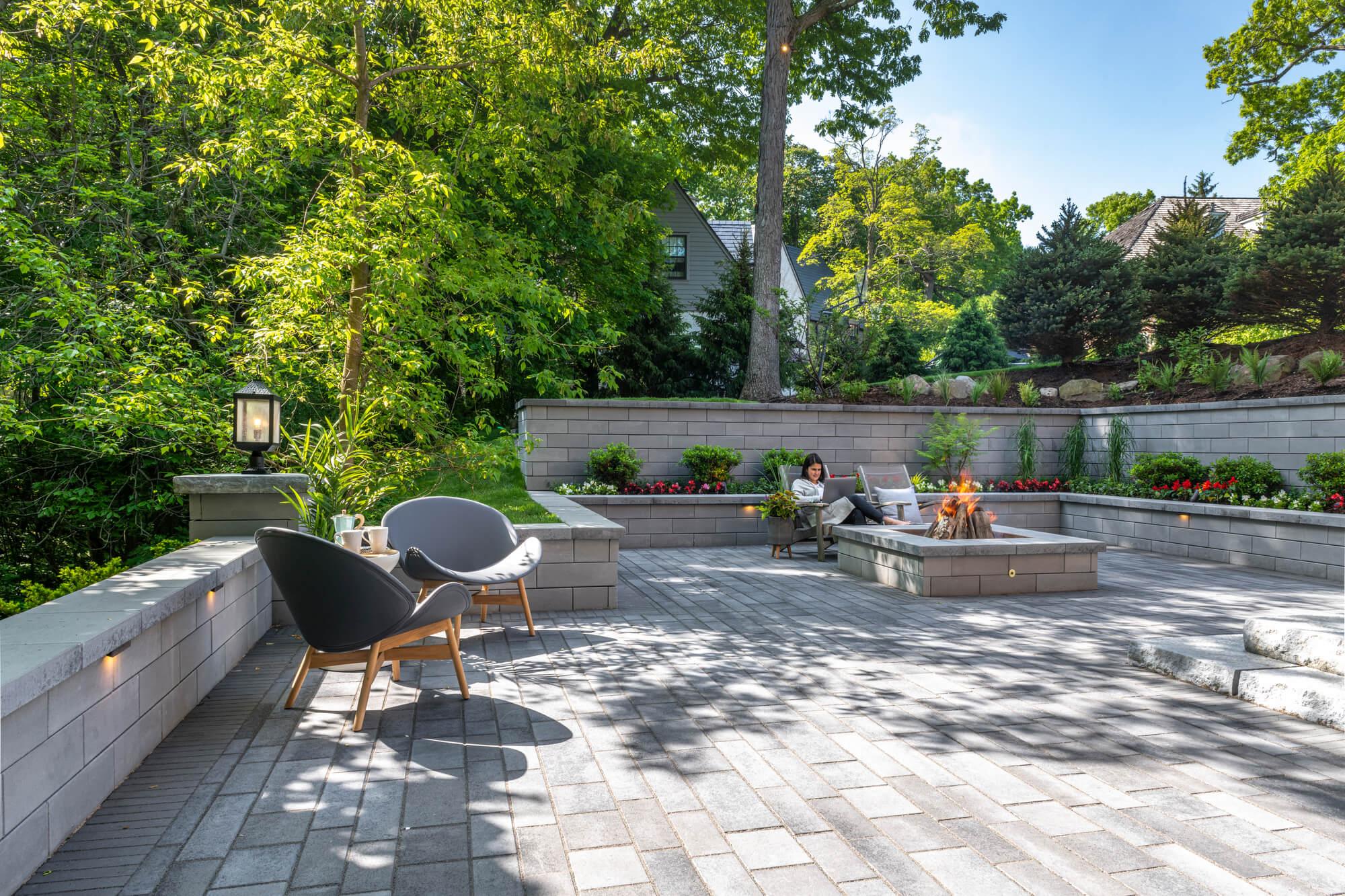 Unilock Artline Pavers and U-Cara Wall