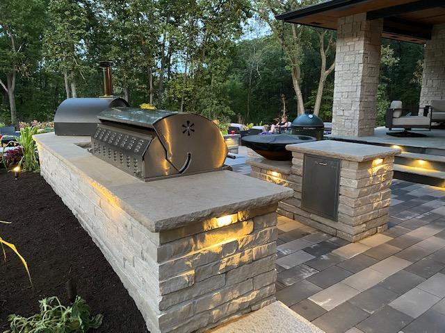 Pewter Mist Limestone Outdoor Countertop