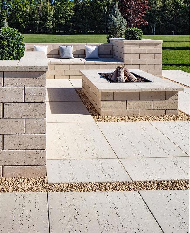 Travertina Raw Patio Paver Slab
